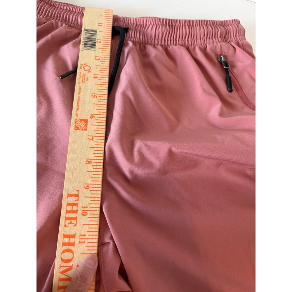 Santiny athletic shorts zip pockets women's medium euc cargo - Picture 9 of 10